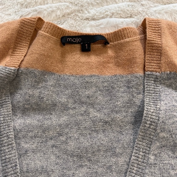 MAJE COLOR BLOCK CARDIGAN - Picture 8 of 8